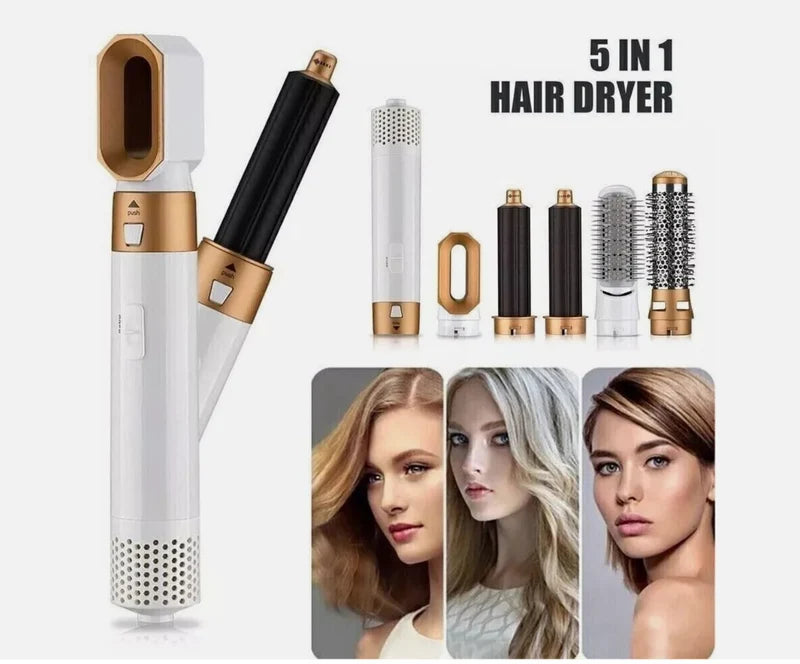 5-in-1 Hot Air Hair Styler Brush – Multi-Function Hair Dryer & Styling Tool