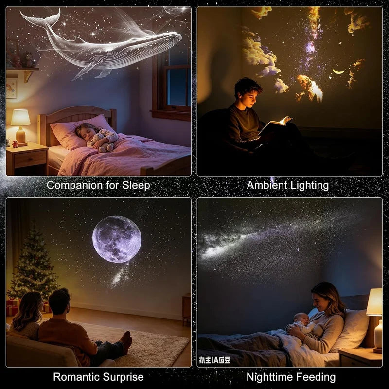 Portable Mini USB Starry Sky Projector Lamp – Galaxy Night Light for Bedroom
