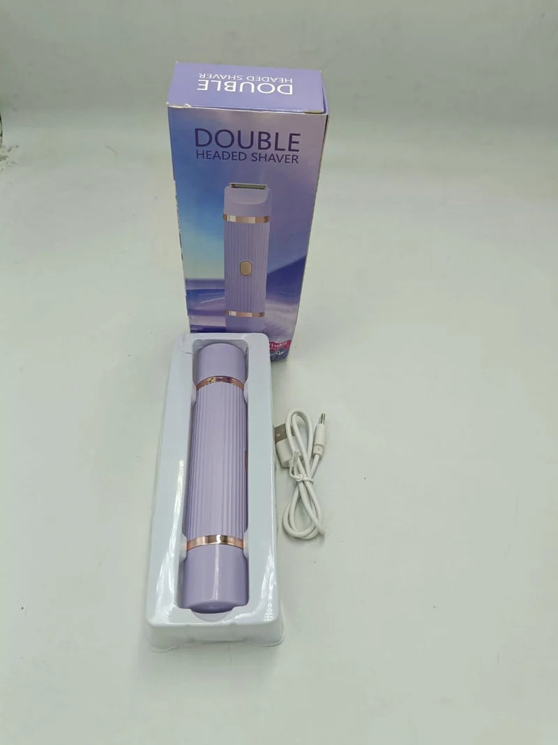 Double Head Electric Shaver for Men – Portable Rechargeable Face & Beard Trimmer