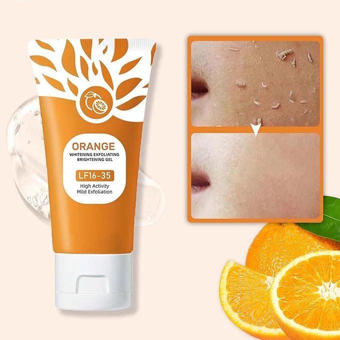 Orange Brightening Exfoliating Gel for Face & Body – Skin Exfoliation Care